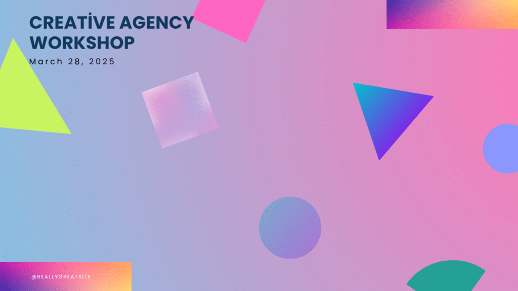Gradient Background Digital Art Exhibition, Holographic and Modern Event Poster (Arrière-plan virtuel Zoom) (1)