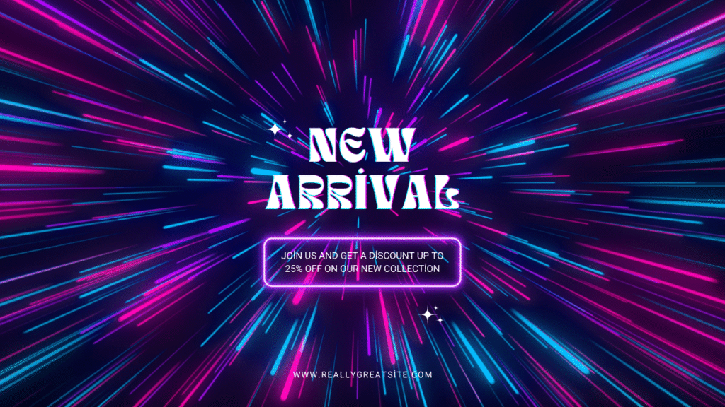Gradient Background Digital Art Exhibition, Holographic and Modern Event Poster (Arrière-plan virtuel Zoom)